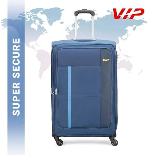 VIP TORONTO PLUS 4Wheel, Soft Luggage , TSA, Expandable , L-79-MEDIUM (Blue) - Image 3
