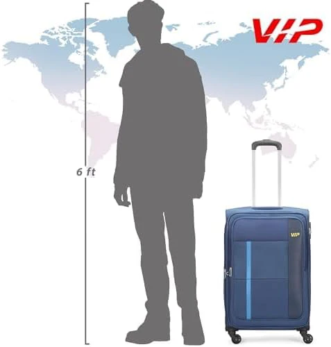 VIP TORONTO PLUS 4Wheel, Soft Luggage , TSA, Expandable , M-69-MEDIUM (Blue) - Image 4